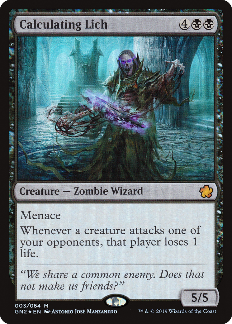 Calculating Lich (GN2-003) - Game Night 2019 Foil