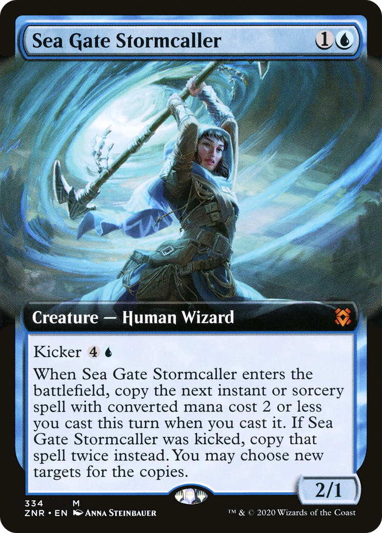 Sea Gate Stormcaller (ZNR-334) - Zendikar Rising: (Extended Art) Foil