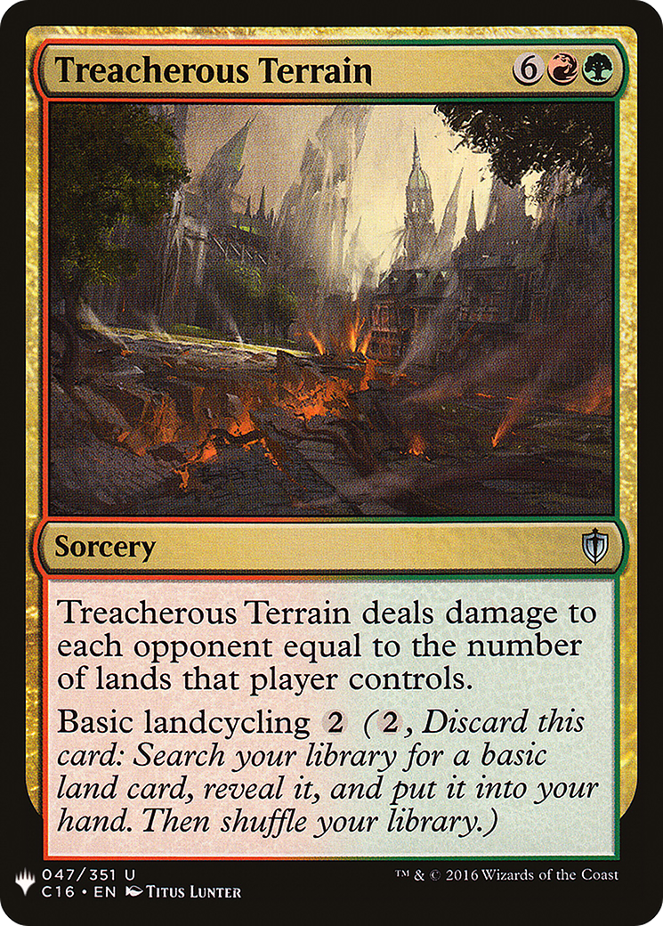 Treacherous Terrain (LIST-C16-47) - The List