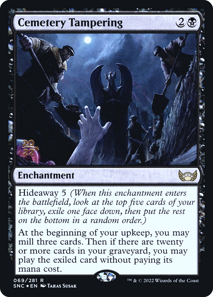 Cemetery Tampering (PSNC-69S) - Streets of New Capenna Promos Foil