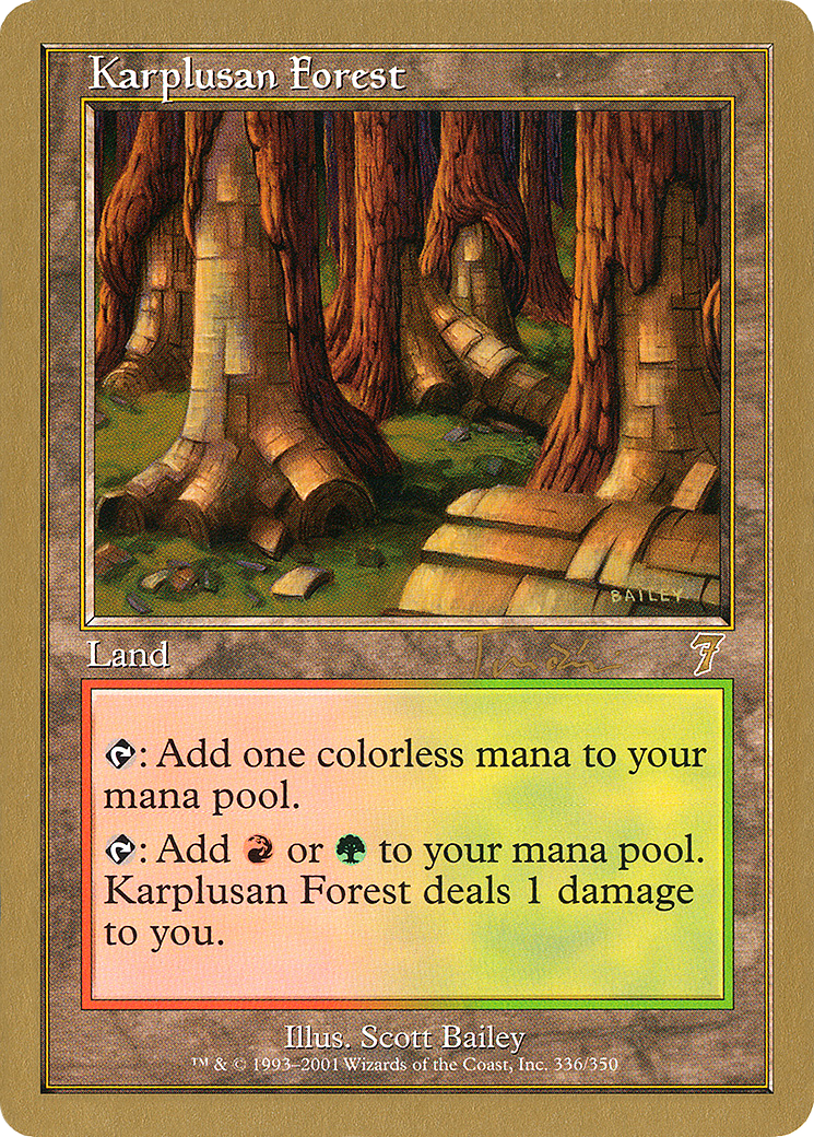 Karplusan Forest (WC01-JT336) - World Championship Decks 2001