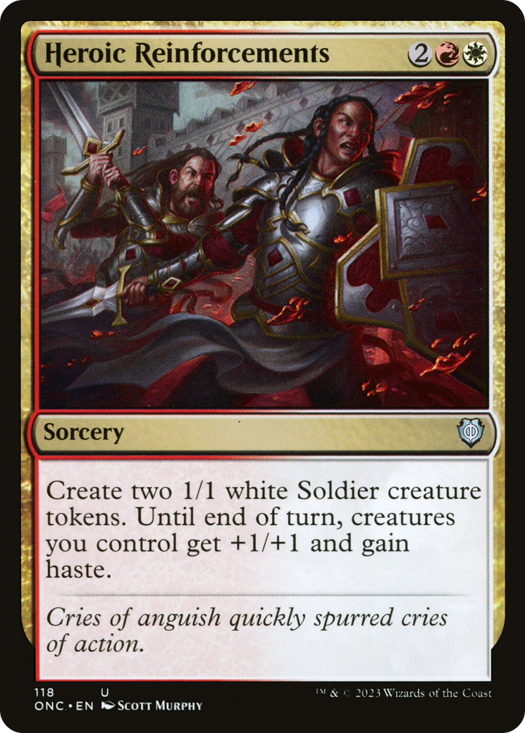 Heroic Reinforcements (ONC-118) - Phyrexia: All Will Be One Commander