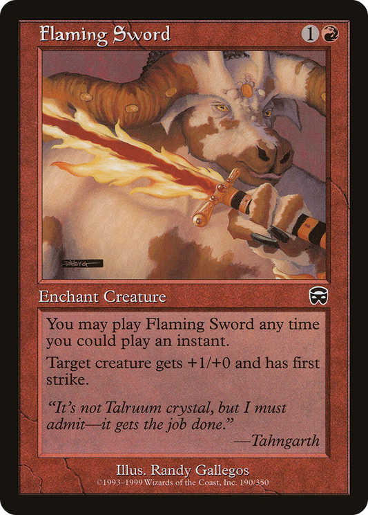 Flaming Sword (MMQ-190) - Mercadian Masques Foil