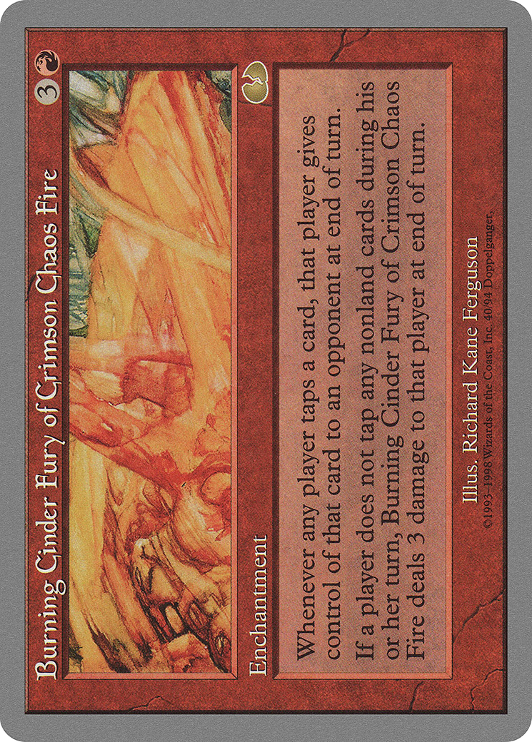 Burning Cinder Fury of Crimson Chaos Fire (UGL-040) - Unglued