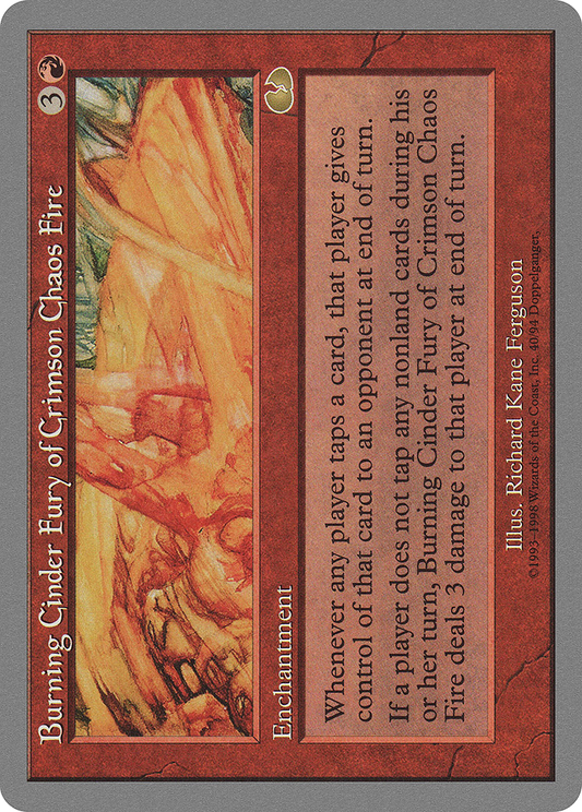 Burning Cinder Fury of Crimson Chaos Fire (UGL-040) - Unglued