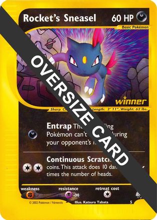 Rocket's Sneasel - 5 5 - Jumbo Cards