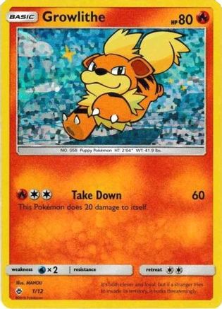 Growlithe (1/12) - McDonalds Promos 2018 Holofoil - Promo