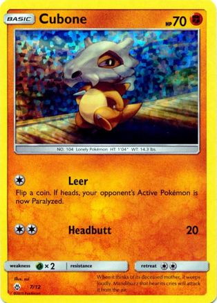 Cubone (7/012) - McDonalds Promos 2018 Holofoil - Promo