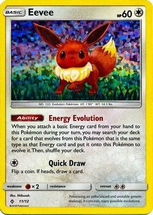 Eevee 11/12 - McDonalds Collection 2018 Holofoil