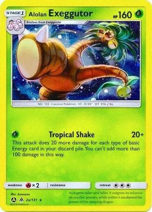 Alolan Exeggutor 02a/131 - Alternate Art Promos Holofoil - Promo