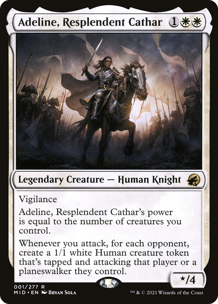 Adeline, Resplendent Cathar (MID-001) - Innistrad: Midnight Hunt