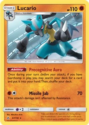 Lucario 067/156 - Deck Exclusives Normal - Rare
