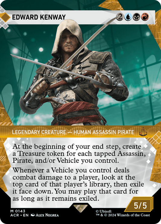 Edward Kenway (ACR-143) - Assassin's Creed: (Showcase) (Borderless) Foil