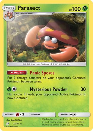 Parasect (7/181) - SM  Team Up  - Rare