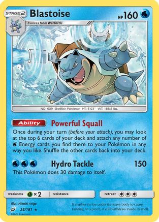 Blastoise (25/181) - SM  Team Up  - Rare
