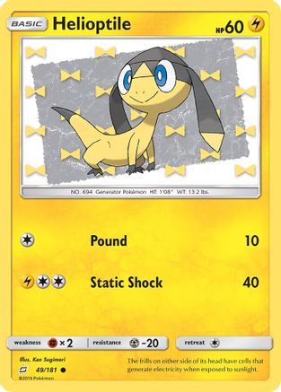 Helioptile (49/181) - SM  Team Up  - Common