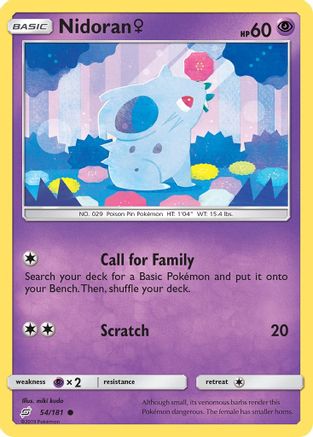 Nidoran F (54/181) - SM  Team Up  - Common