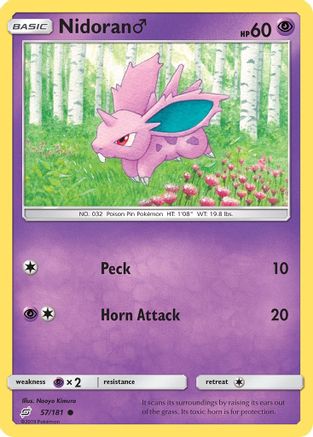 Nidoran M (57/181) - SM  Team Up  - Common