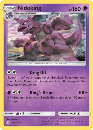 Nidoking (59/181) - SM  Team Up  - Rare
