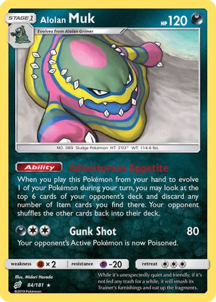 Alolan Muk 84/181 - Team Up Reverse Holofoil