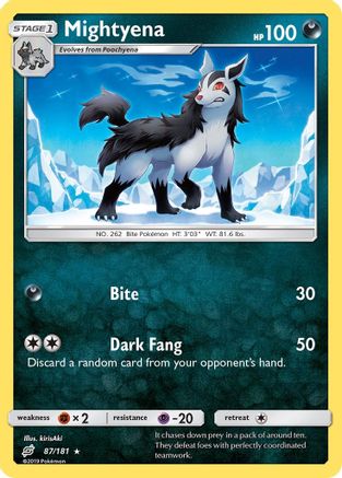 Mightyena (87/181) - SM  Team Up Reverse Holofoil - Rare