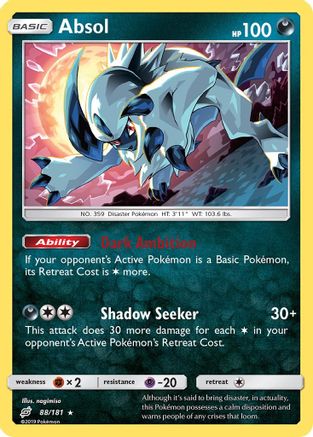Absol (88/181) - SM  Team Up Holofoil - Holo Rare