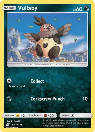 Vullaby (92/181) - SM  Team Up Reverse Holofoil - Common