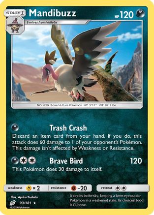 Mandibuzz (93/181) - SM  Team Up Reverse Holofoil - Rare