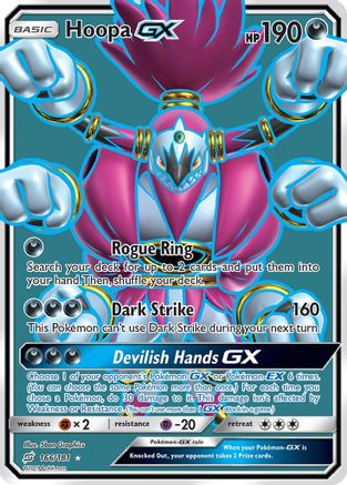 Hoopa GX (Full Art) (166/181) - SM  Team Up Holofoil - Ultra Rare