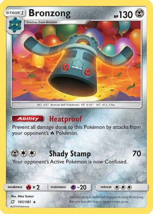 Bronzong (101/181) - SM  Team Up Reverse Holofoil - Rare