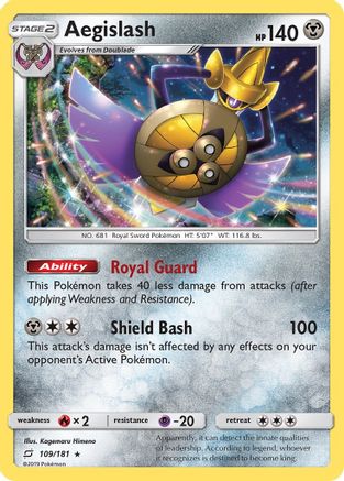 Aegislash (109/181) - SM  Team Up Reverse Holofoil - Holo Rare