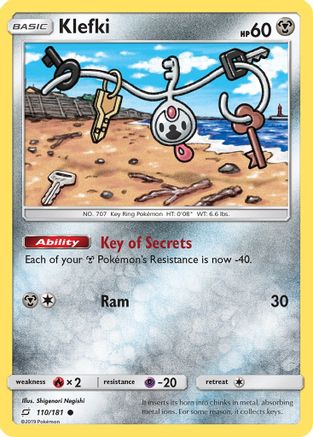 Klefki (110/181) - SM  Team Up Reverse Holofoil - Common