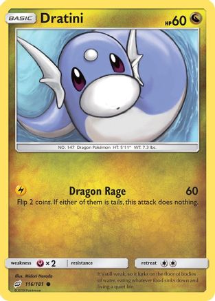 Dratini (116) 116/181 - SM  Team Up Reverse Holofoil - Common