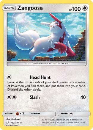 Zangoose (132/181) - SM  Team Up Reverse Holofoil - Holo Rare