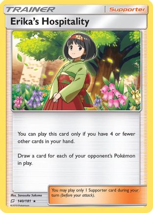 Erika's Hospitality 140/181 - SM  Team Up Holofoil - Holo Rare