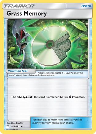 Grass Memory (143/181) - SM  Team Up Reverse Holofoil - Uncommon