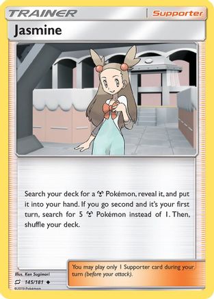 Jasmine (145/181) - SM  Team Up Reverse Holofoil - Uncommon