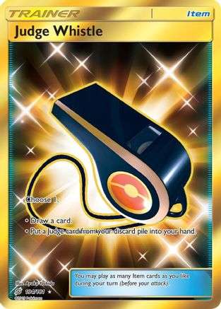 Judge Whistle (Secret) (194/181) - SM  Team Up Holofoil - Secret Rare