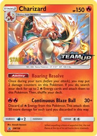 Charizard [Staff] (SM158) - SM Promos Holofoil - Promo
