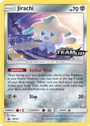 Jirachi [Staff] (SM161) - SM Promos Holofoil - Promo