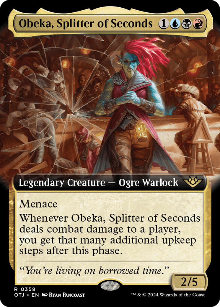 Obeka, Splitter of Seconds (OTJ-358) - Outlaws of Thunder Junction: (Extended Art)