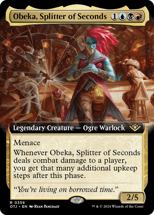 Obeka, Splitter of Seconds (OTJ-358) - Outlaws of Thunder Junction: (Extended Art)