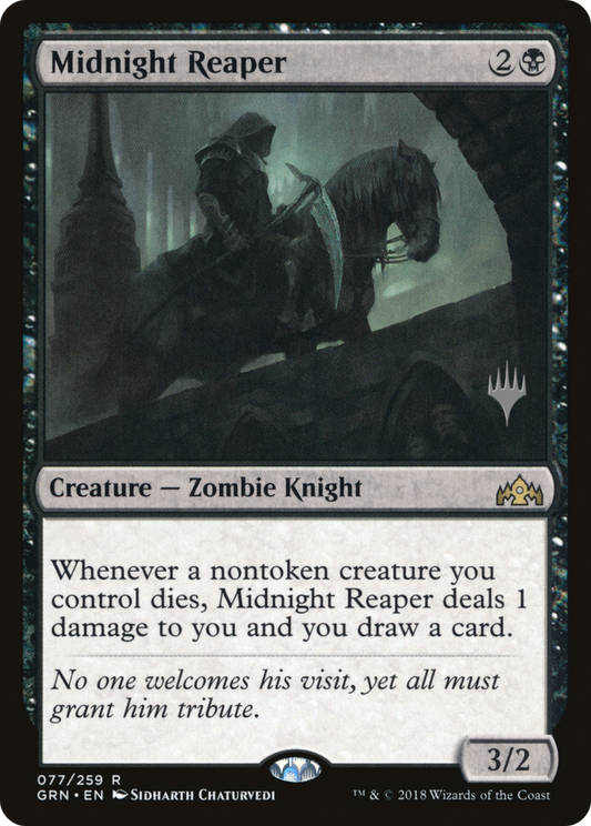 Midnight Reaper (PGRN-77P) - Guilds of Ravnica Promos