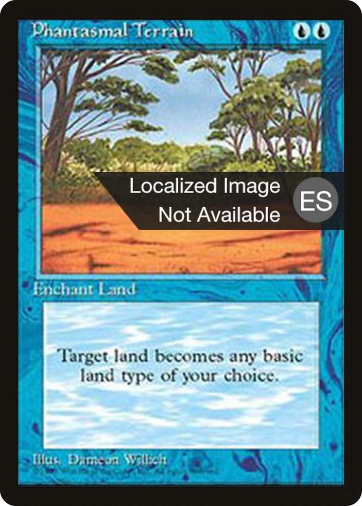 Phantasmal Terrain (4BB-089) - Fourth Edition Foreign Black Border