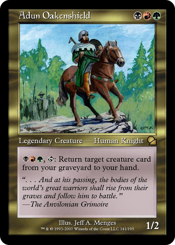 Adun Oakenshield (ME1-141) - Masters Edition Foil