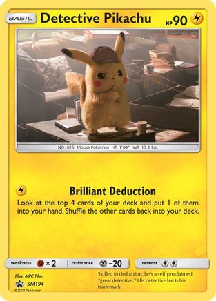 Detective Pikachu (SM194/248) - SM Promos Holofoil - Promo