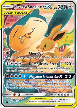 Eevee & Snorlax GX SM169 - SM Promos Holofoil - Promo