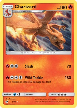 Charizard 5/18 - Detective Pikachu Holofoil