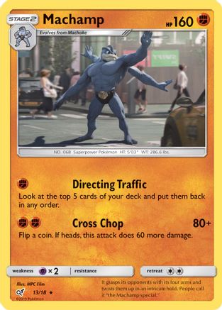 Machamp 13/18 - Detective Pikachu Holofoil