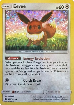 Eevee - 101/149 (General Mills Promo) 101 - Miscellaneous Cards & Products Holofoil